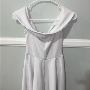 White Misguided Off the Shoulder Dress